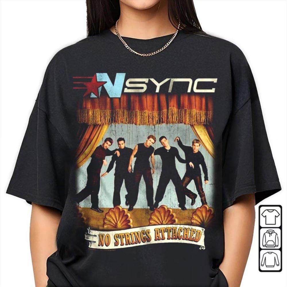 Nsync Shirt Vintage Nsync No Strings Attached Black Shirt Nsync Shirt